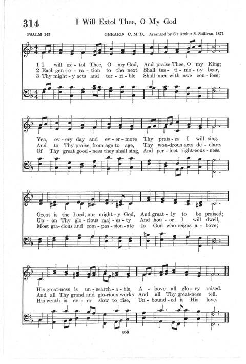 Psalter Hymnal (Red): doctrinal standards and liturgy of the Christian Reformed Church page 358