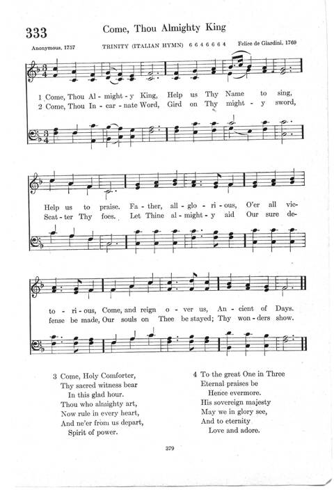 Psalter Hymnal (Red): doctrinal standards and liturgy of the Christian Reformed Church page 379