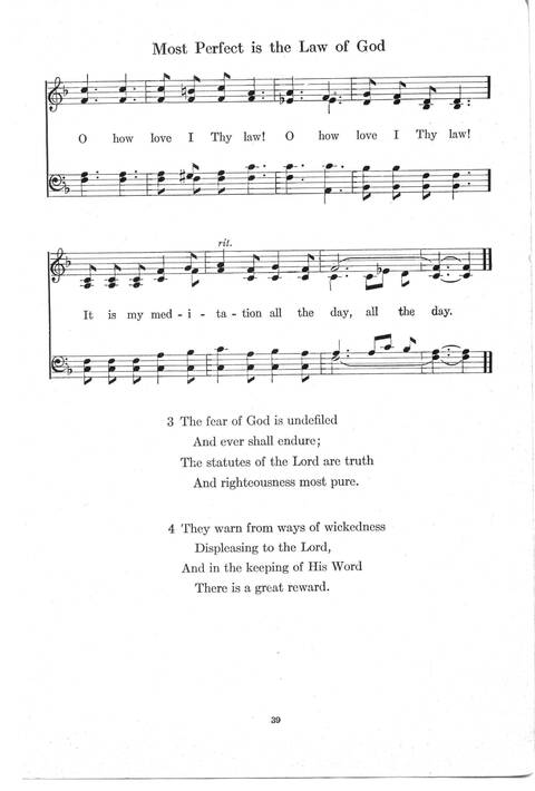 Psalter Hymnal (Red): doctrinal standards and liturgy of the Christian Reformed Church page 39