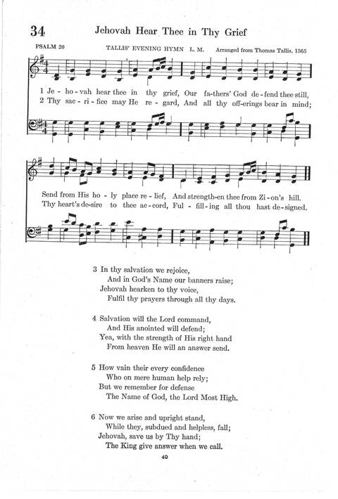 Psalter Hymnal (Red): doctrinal standards and liturgy of the Christian Reformed Church page 40