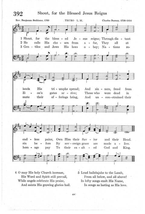 Psalter Hymnal (Red): doctrinal standards and liturgy of the Christian Reformed Church page 444