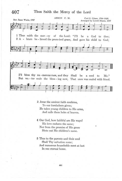 Psalter Hymnal (Red): doctrinal standards and liturgy of the Christian Reformed Church page 462