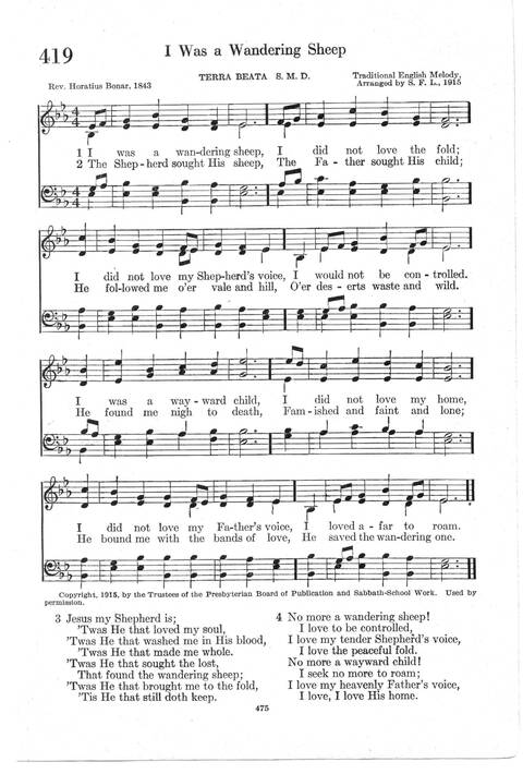 Psalter Hymnal (Red): doctrinal standards and liturgy of the Christian Reformed Church page 475