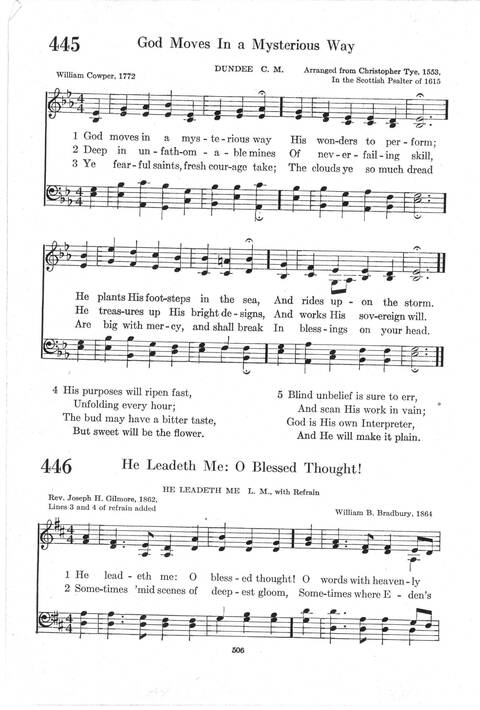 Psalter Hymnal (Red): doctrinal standards and liturgy of the Christian Reformed Church page 506