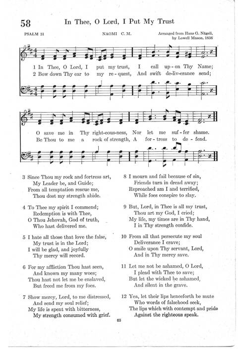 Psalter Hymnal (Red): doctrinal standards and liturgy of the Christian Reformed Church page 65