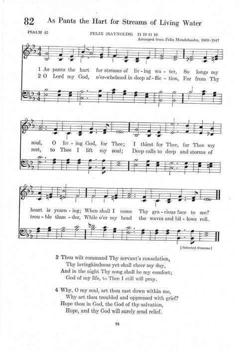 Psalter Hymnal (Red): doctrinal standards and liturgy of the Christian Reformed Church page 94