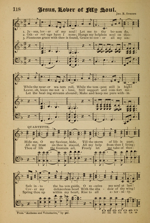 The Quartet: Four Complete Works in One Volume (Songs of Redeeming Love, The Ark of Praise, the Quiver of Sacred Song, and the Hymns of the Heart with Solos) page 118