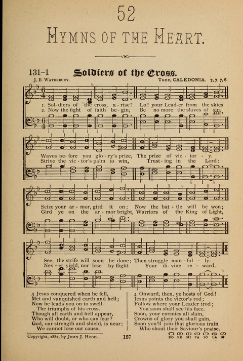 The Quartet: Four Complete Works in One Volume (Songs of Redeeming Love, The Ark of Praise, the Quiver of Sacred Song, and the Hymns of the Heart with Solos) page 127