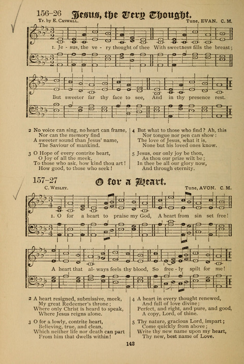 The Quartet: Four Complete Works in One Volume (Songs of Redeeming Love, The Ark of Praise, the Quiver of Sacred Song, and the Hymns of the Heart with Solos) page 142