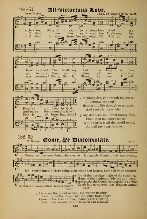 The Quartet: Four Complete Works in One Volume (Songs of Redeeming Love, The Ark of Praise, the Quiver of Sacred Song, and the Hymns of the Heart with Solos) page 156