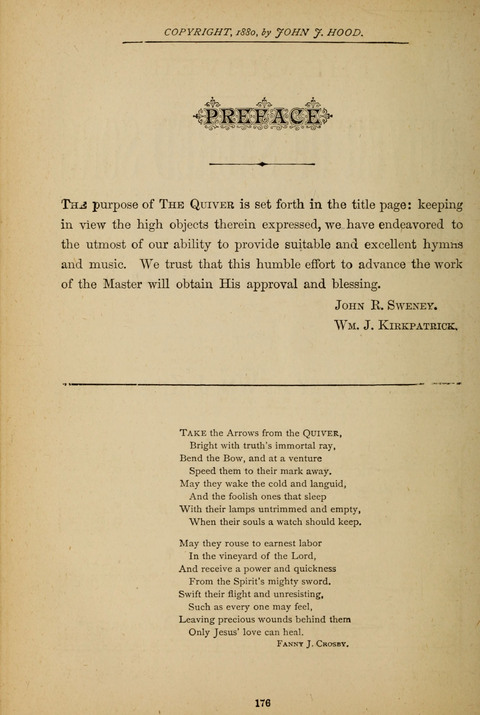 The Quartet: Four Complete Works in One Volume (Songs of Redeeming Love, The Ark of Praise, the Quiver of Sacred Song, and the Hymns of the Heart with Solos) page 176