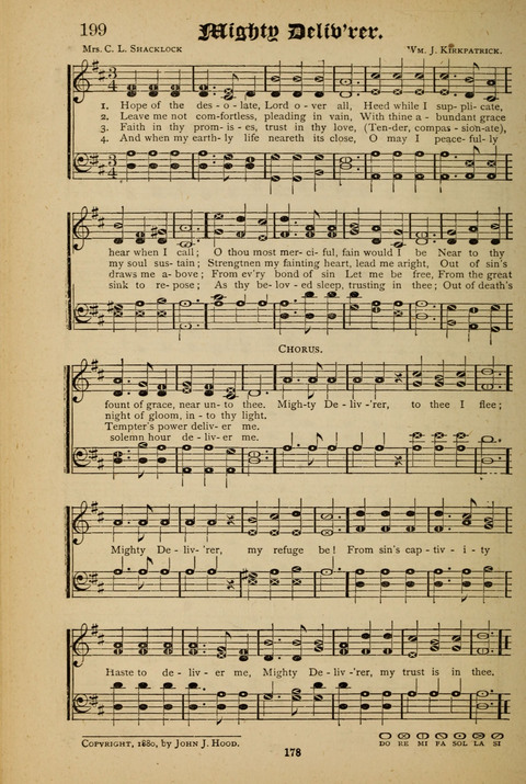 The Quartet: Four Complete Works in One Volume (Songs of Redeeming Love, The Ark of Praise, the Quiver of Sacred Song, and the Hymns of the Heart with Solos) page 178