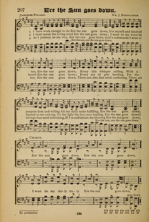 The Quartet: Four Complete Works in One Volume (Songs of Redeeming Love, The Ark of Praise, the Quiver of Sacred Song, and the Hymns of the Heart with Solos) page 186