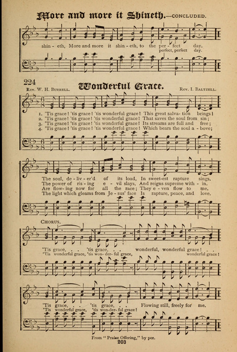 The Quartet: Four Complete Works in One Volume (Songs of Redeeming Love, The Ark of Praise, the Quiver of Sacred Song, and the Hymns of the Heart with Solos) page 201