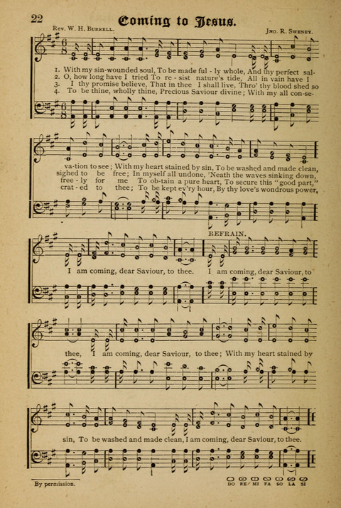 The Quartet: Four Complete Works in One Volume (Songs of Redeeming Love, The Ark of Praise, the Quiver of Sacred Song, and the Hymns of the Heart with Solos) page 22