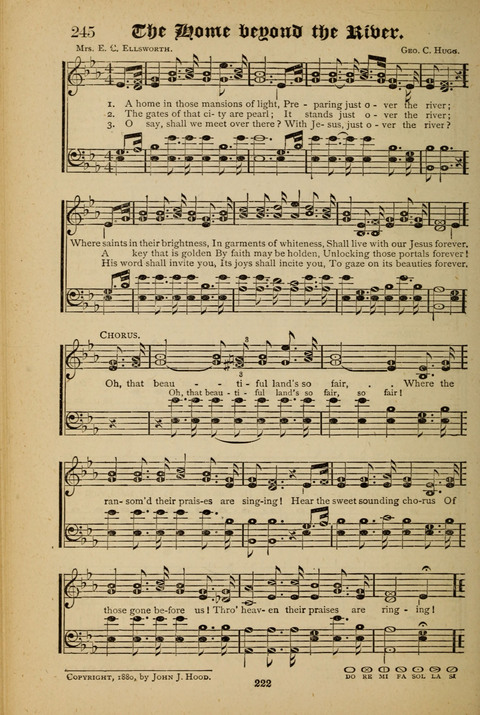 The Quartet: Four Complete Works in One Volume (Songs of Redeeming Love, The Ark of Praise, the Quiver of Sacred Song, and the Hymns of the Heart with Solos) page 220