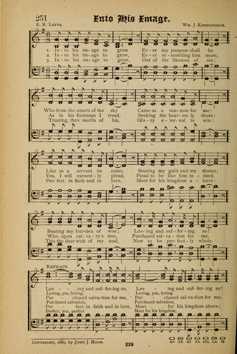 The Quartet: Four Complete Works in One Volume (Songs of Redeeming Love, The Ark of Praise, the Quiver of Sacred Song, and the Hymns of the Heart with Solos) page 226