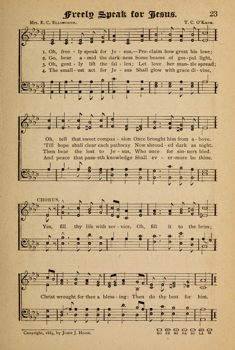 The Quartet: Four Complete Works in One Volume (Songs of Redeeming Love, The Ark of Praise, the Quiver of Sacred Song, and the Hymns of the Heart with Solos) page 23