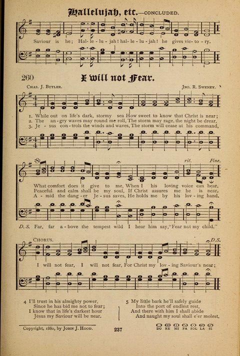 The Quartet: Four Complete Works in One Volume (Songs of Redeeming Love, The Ark of Praise, the Quiver of Sacred Song, and the Hymns of the Heart with Solos) page 235