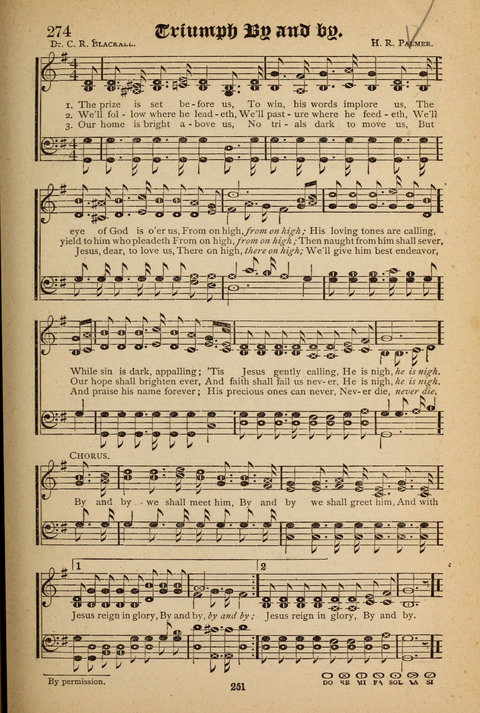 The Quartet: Four Complete Works in One Volume (Songs of Redeeming Love, The Ark of Praise, the Quiver of Sacred Song, and the Hymns of the Heart with Solos) page 249