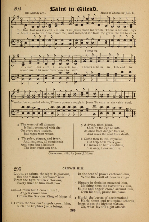 The Quartet: Four Complete Works in One Volume (Songs of Redeeming Love, The Ark of Praise, the Quiver of Sacred Song, and the Hymns of the Heart with Solos) page 267