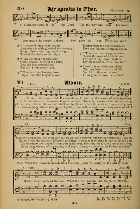 The Quartet: Four Complete Works in One Volume (Songs of Redeeming Love, The Ark of Praise, the Quiver of Sacred Song, and the Hymns of the Heart with Solos) page 270