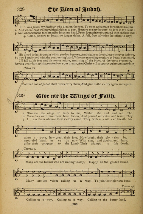 The Quartet: Four Complete Works in One Volume (Songs of Redeeming Love, The Ark of Praise, the Quiver of Sacred Song, and the Hymns of the Heart with Solos) page 284