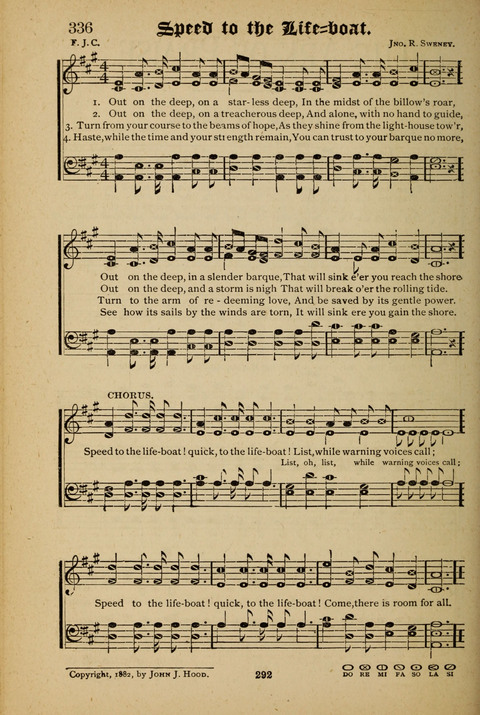 The Quartet: Four Complete Works in One Volume (Songs of Redeeming Love, The Ark of Praise, the Quiver of Sacred Song, and the Hymns of the Heart with Solos) page 290