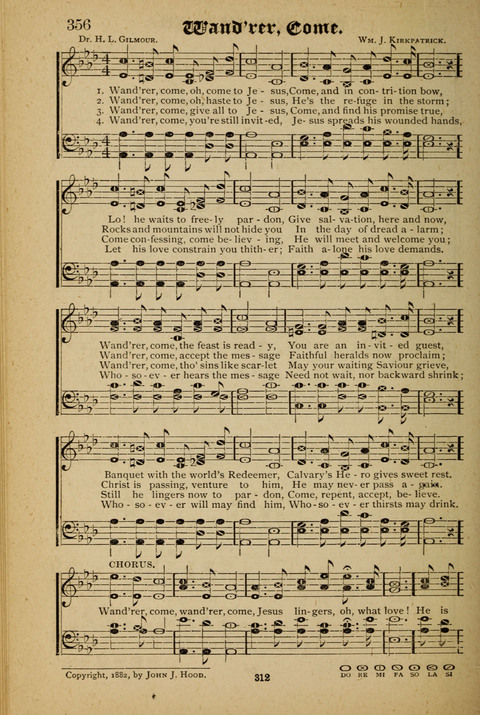 The Quartet: Four Complete Works in One Volume (Songs of Redeeming Love, The Ark of Praise, the Quiver of Sacred Song, and the Hymns of the Heart with Solos) page 310