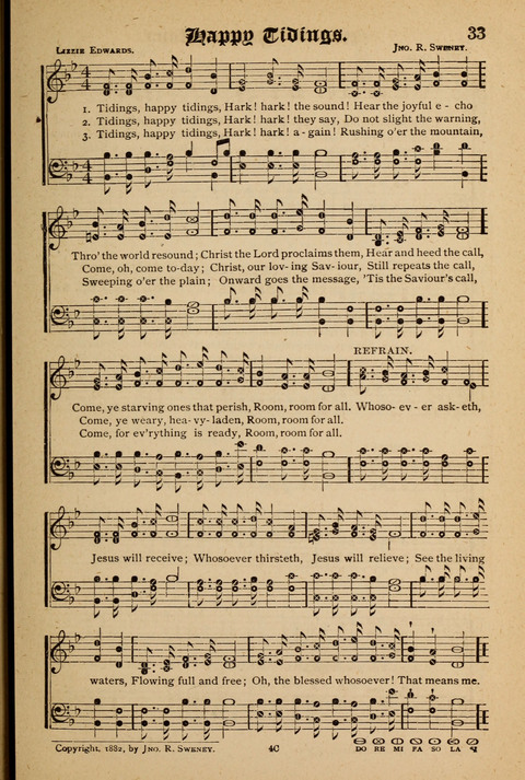 The Quartet: Four Complete Works in One Volume (Songs of Redeeming Love, The Ark of Praise, the Quiver of Sacred Song, and the Hymns of the Heart with Solos) page 33