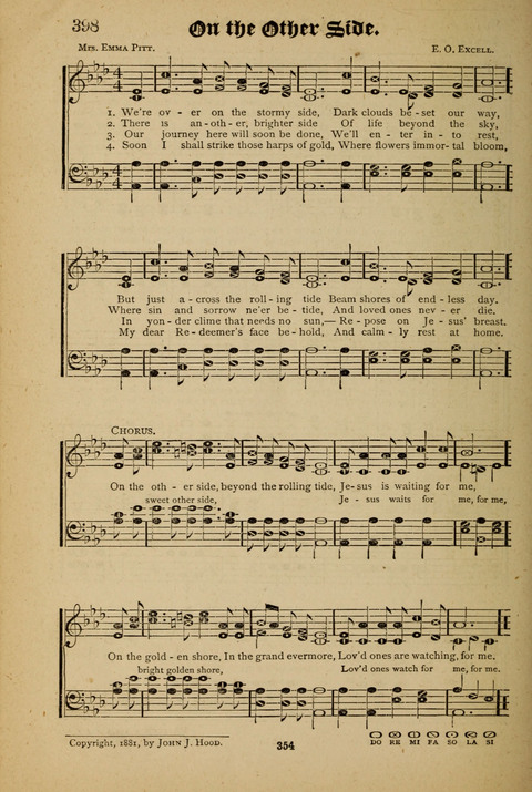 The Quartet: Four Complete Works in One Volume (Songs of Redeeming Love, The Ark of Praise, the Quiver of Sacred Song, and the Hymns of the Heart with Solos) page 352