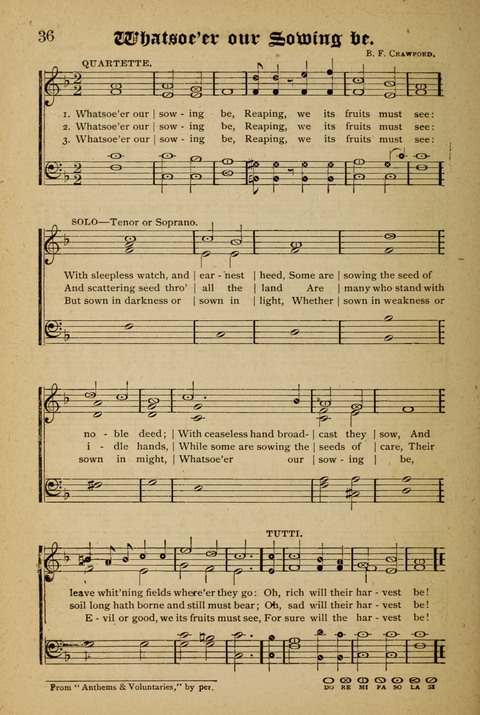 The Quartet: Four Complete Works in One Volume (Songs of Redeeming Love, The Ark of Praise, the Quiver of Sacred Song, and the Hymns of the Heart with Solos) page 36