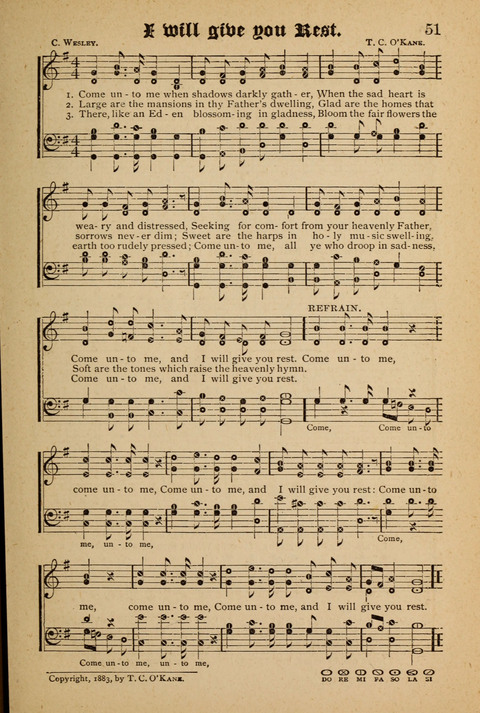 The Quartet: Four Complete Works in One Volume (Songs of Redeeming Love, The Ark of Praise, the Quiver of Sacred Song, and the Hymns of the Heart with Solos) page 51