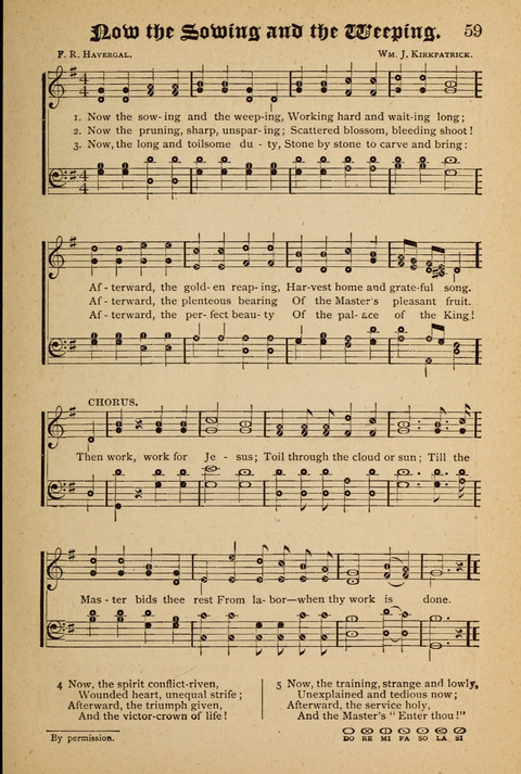 The Quartet: Four Complete Works in One Volume (Songs of Redeeming Love, The Ark of Praise, the Quiver of Sacred Song, and the Hymns of the Heart with Solos) page 59