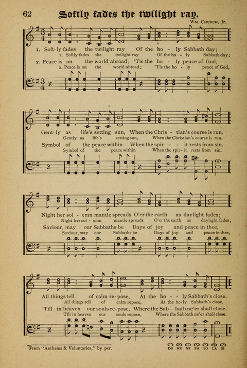 The Quartet: Four Complete Works in One Volume (Songs of Redeeming Love, The Ark of Praise, the Quiver of Sacred Song, and the Hymns of the Heart with Solos) page 62