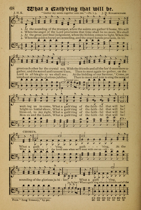 The Quartet: Four Complete Works in One Volume (Songs of Redeeming Love, The Ark of Praise, the Quiver of Sacred Song, and the Hymns of the Heart with Solos) page 68