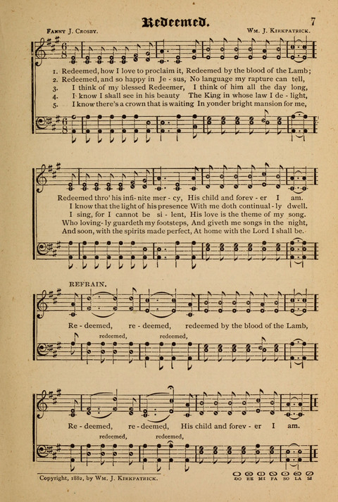 The Quartet: Four Complete Works in One Volume (Songs of Redeeming Love, The Ark of Praise, the Quiver of Sacred Song, and the Hymns of the Heart with Solos) page 7