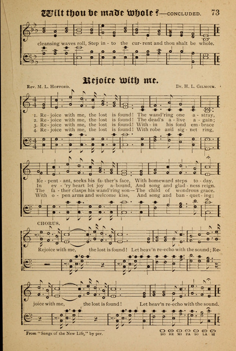 The Quartet: Four Complete Works in One Volume (Songs of Redeeming Love, The Ark of Praise, the Quiver of Sacred Song, and the Hymns of the Heart with Solos) page 73