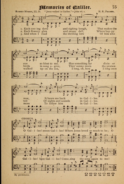 The Quartet: Four Complete Works in One Volume (Songs of Redeeming Love, The Ark of Praise, the Quiver of Sacred Song, and the Hymns of the Heart with Solos) page 75