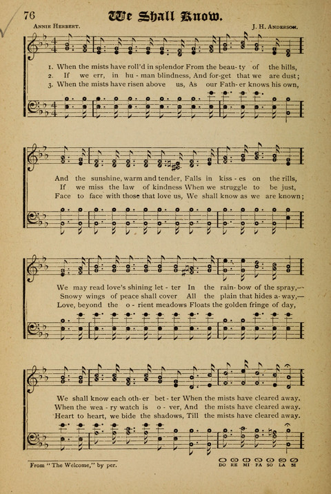 The Quartet: Four Complete Works in One Volume (Songs of Redeeming Love, The Ark of Praise, the Quiver of Sacred Song, and the Hymns of the Heart with Solos) page 76