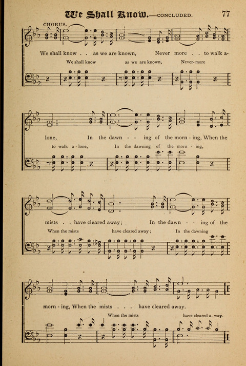 The Quartet: Four Complete Works in One Volume (Songs of Redeeming Love, The Ark of Praise, the Quiver of Sacred Song, and the Hymns of the Heart with Solos) page 77