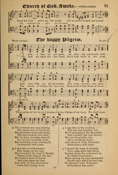 The Quartet: Four Complete Works in One Volume (Songs of Redeeming Love, The Ark of Praise, the Quiver of Sacred Song, and the Hymns of the Heart with Solos) page 81