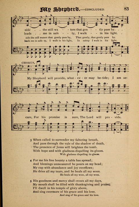 The Quartet: Four Complete Works in One Volume (Songs of Redeeming Love, The Ark of Praise, the Quiver of Sacred Song, and the Hymns of the Heart with Solos) page 83