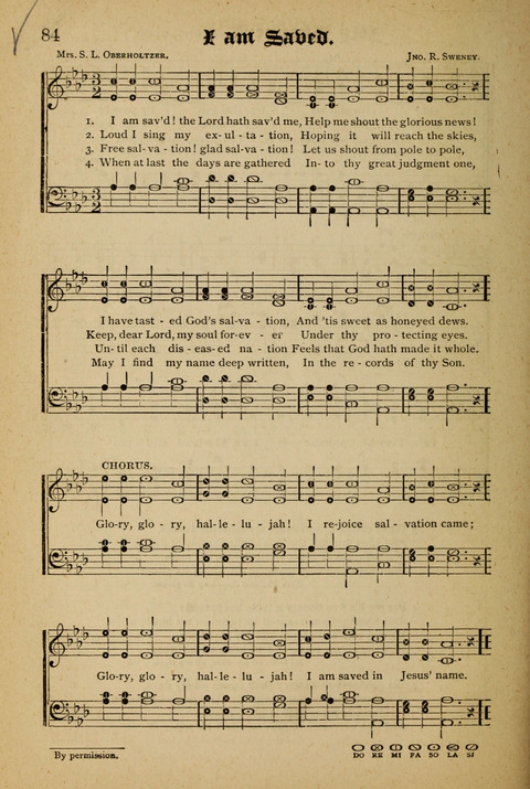 The Quartet: Four Complete Works in One Volume (Songs of Redeeming Love, The Ark of Praise, the Quiver of Sacred Song, and the Hymns of the Heart with Solos) page 84