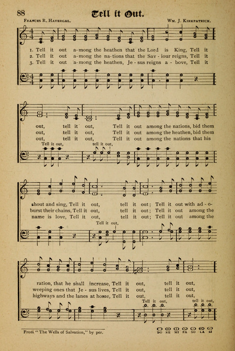 The Quartet: Four Complete Works in One Volume (Songs of Redeeming Love, The Ark of Praise, the Quiver of Sacred Song, and the Hymns of the Heart with Solos) page 88