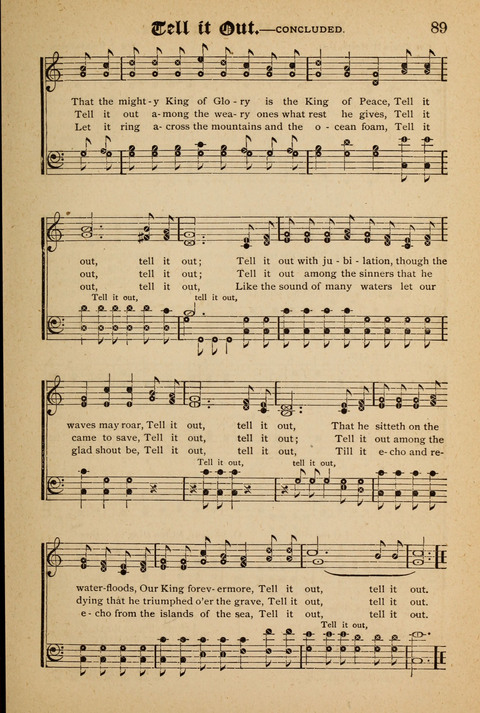 The Quartet: Four Complete Works in One Volume (Songs of Redeeming Love, The Ark of Praise, the Quiver of Sacred Song, and the Hymns of the Heart with Solos) page 89