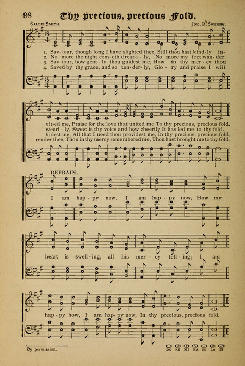 The Quartet: Four Complete Works in One Volume (Songs of Redeeming Love, The Ark of Praise, the Quiver of Sacred Song, and the Hymns of the Heart with Solos) page 98