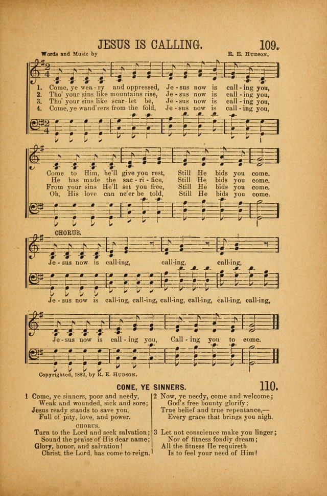 Quartette: containing Songs for the Ransomed, Songs of Love Peace and Joy, Gems of Gospel Song, Salvation Echoes, with one hundred choice selections added page 107