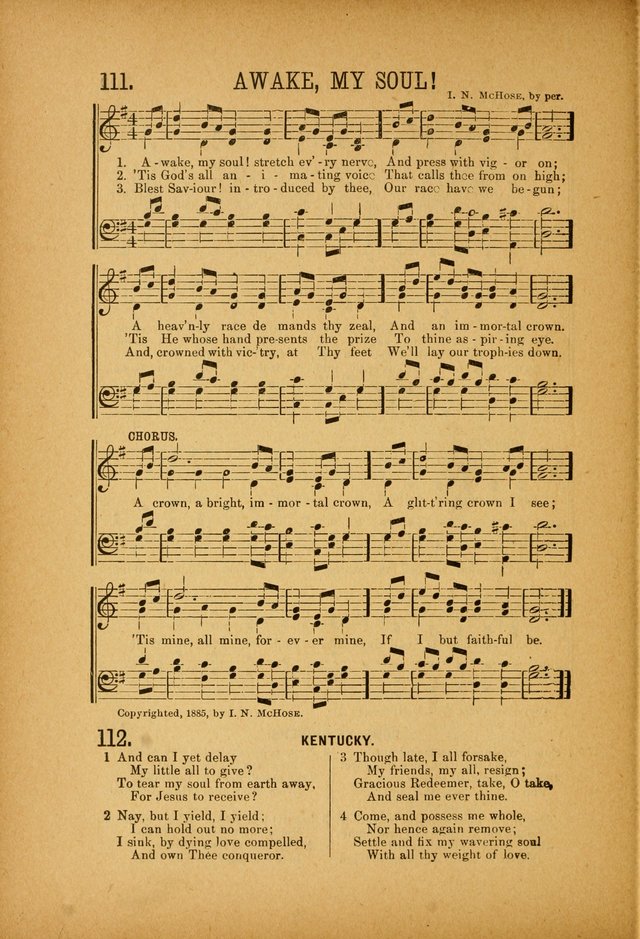 Quartette: containing Songs for the Ransomed, Songs of Love Peace and Joy, Gems of Gospel Song, Salvation Echoes, with one hundred choice selections added page 110