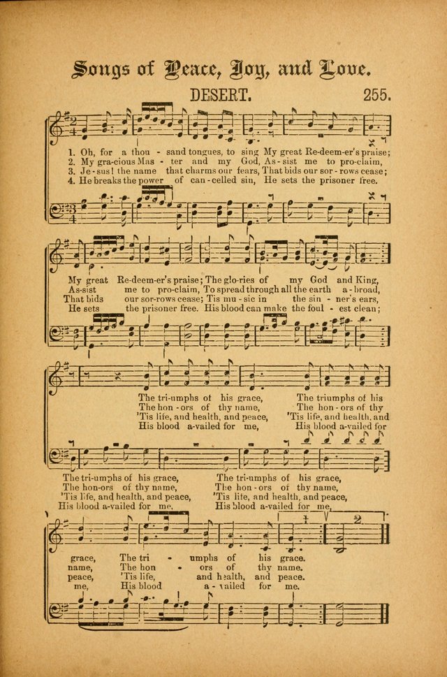 Quartette: containing Songs for the Ransomed, Songs of Love Peace and Joy, Gems of Gospel Song, Salvation Echoes, with one hundred choice selections added page 163